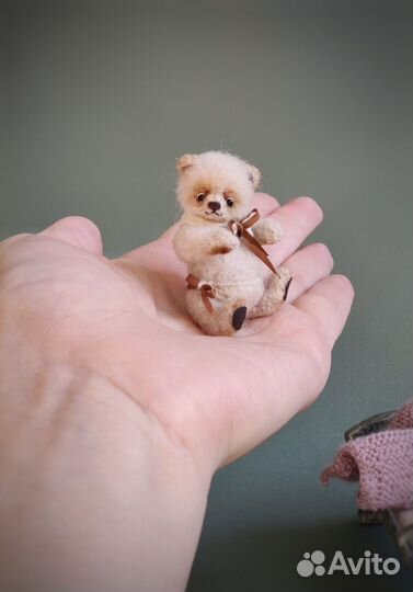 Мишка тедди ручная работа миниатюра коллекционная