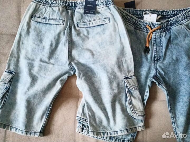 Шорты р. 164 джинсовые на резинке