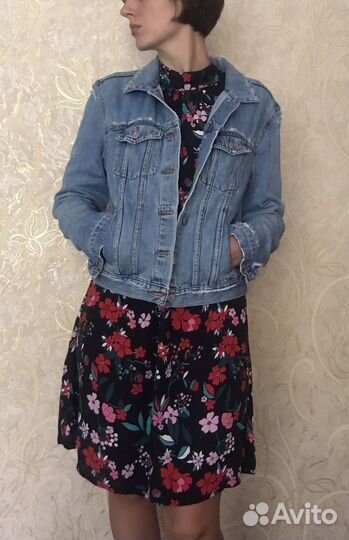 Джинсовая куртка pull and bear женская