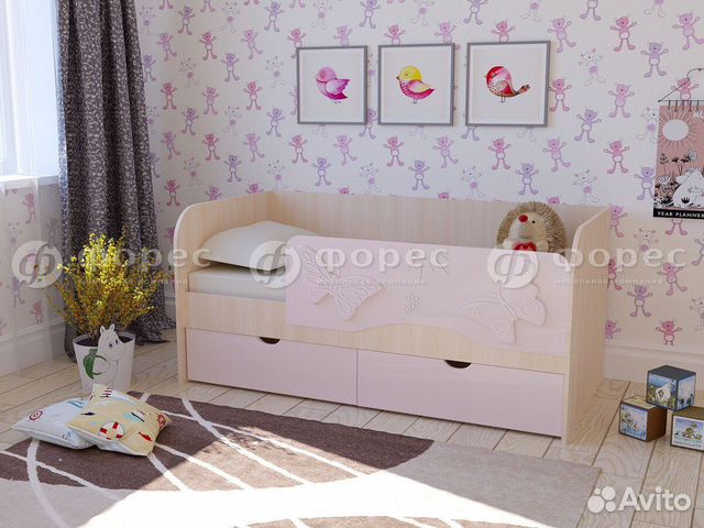 Кровать детская "Бабочки"