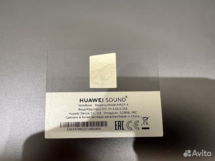 Ноутбук huawei MateBook X Pro mrgf-X