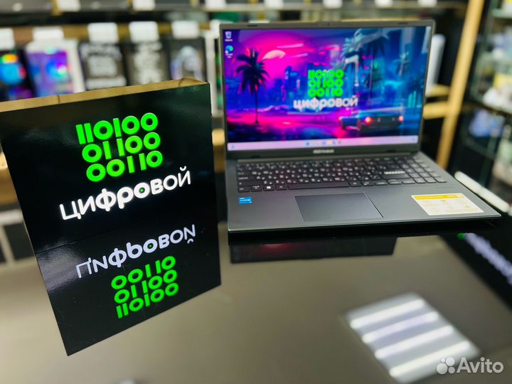 Мощный ноутбук Asus oled/Core I3-N305/DDR4-8/SSD