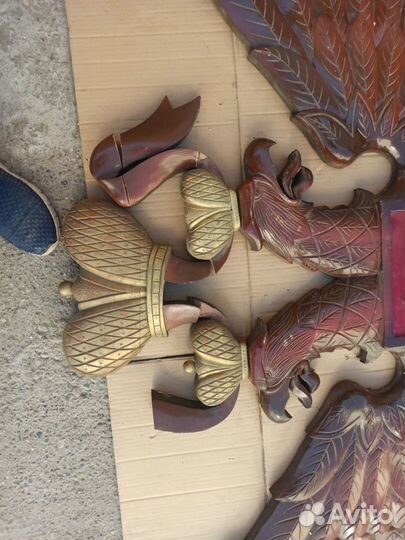 Герб России большой из дерева