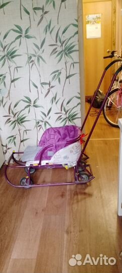 Детские санки с колесами