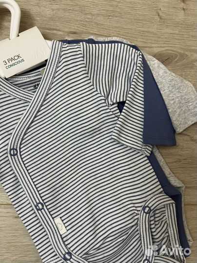 Набор боди h&m на мальчика 56р