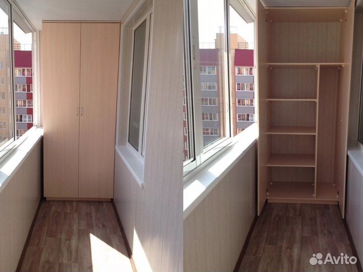 Шкаф на балкон на заказ