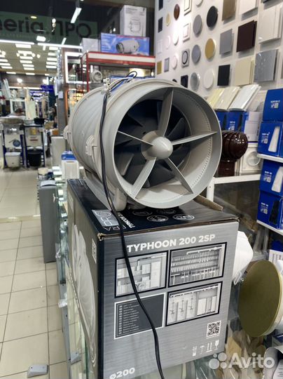 Вентилятор канальный typhoon, 2скор., D200, ERA