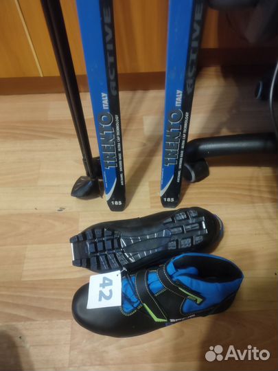 Лыжи беговые 185 комплект