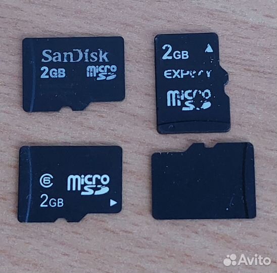 Карта памяти MicroSD 2 gb б/у