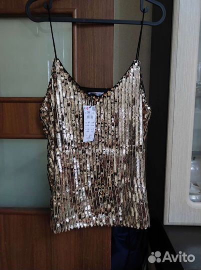 Топ женский паетки