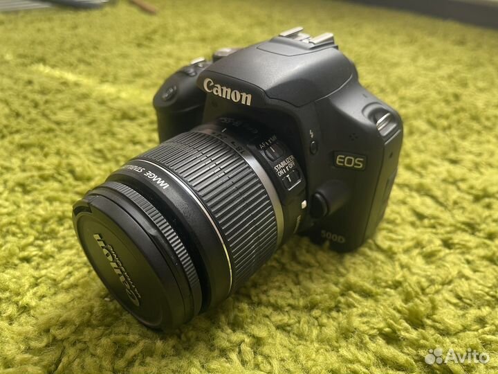 Зеркальный фотоаппарат canon 500d kit с обьективом