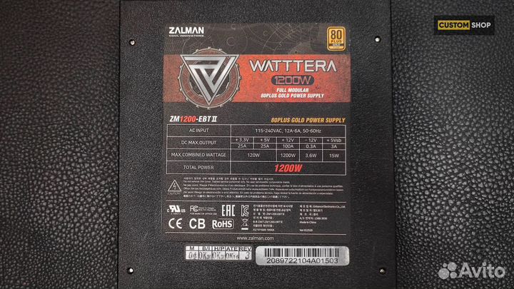 Блок питания Zalman Watttera 1200w