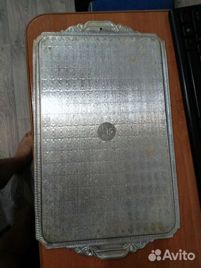 Поднос алюминиевый 39*23 см. СССР