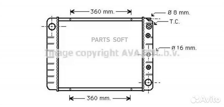 Радиатор охлаждения Вольво 740