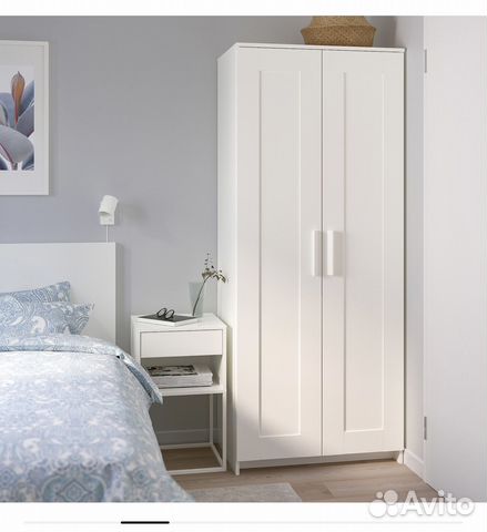 Шкаф IKEA brimnes бримнэс двухдверный белый купить в Москве | Товары ...
