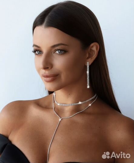 Чокер и серьги комплект