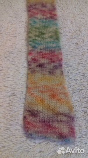 Красивый пуховый шарфик ручной работы от 1-4 лет