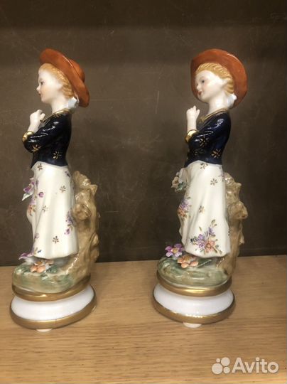 Статуэтка Meissen фарфор 2 шт