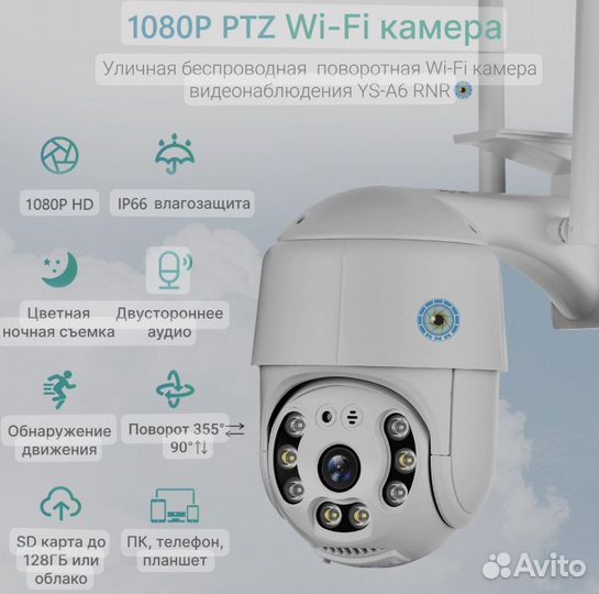 Wifi IP камера уличная умная