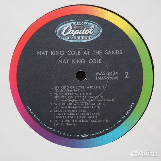 Джаз винил Nat King Cole - AT The Sands