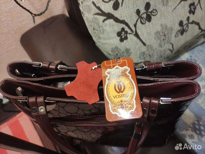 Сумка натуральная кожа оригинал бу фирмы vostro