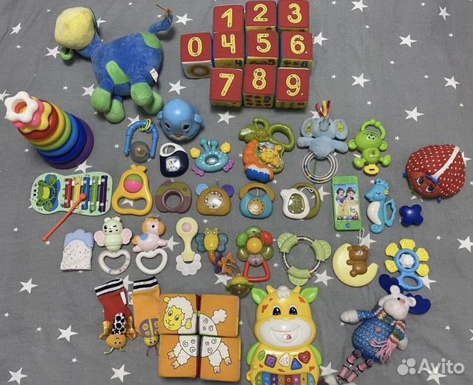 Игрушки погремушки пакетом
