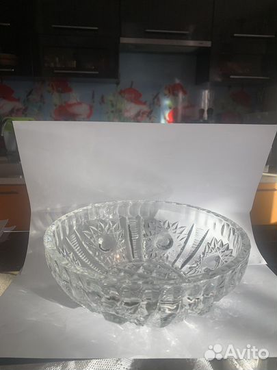 Ваза хрустальная