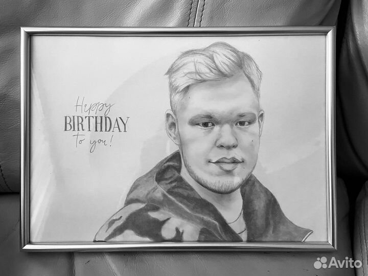 Портрет по фото карандашом