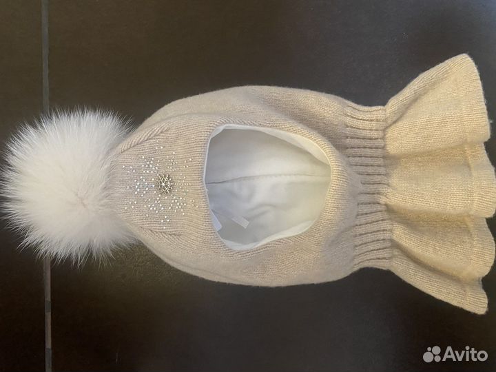 Шапка шлем для девочки 4г