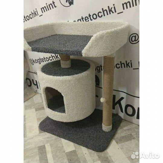 Игровой комплекс для крупных кошек с большим домом