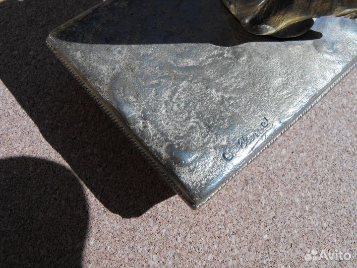 Антиквариат. Чернильный прибор. Статуэтка.Арт Нуво