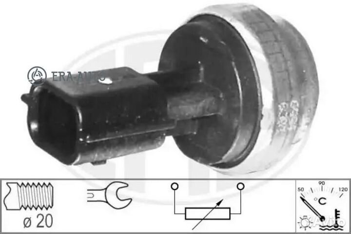 ERA 330558 Датчик, температура ож nissan/renault