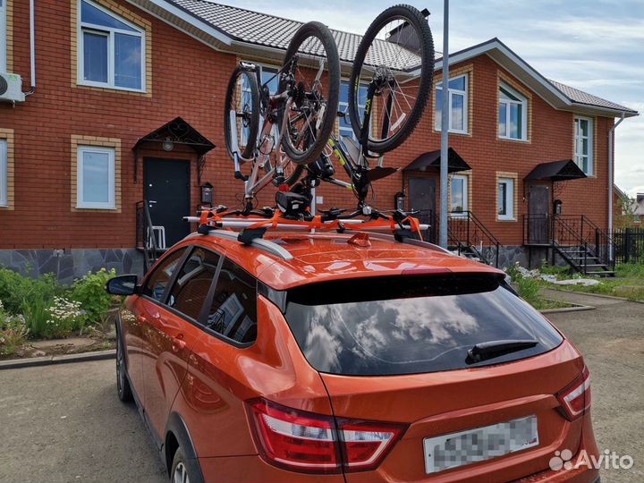 Багажник Лада Веста SW cross аэро серебристый