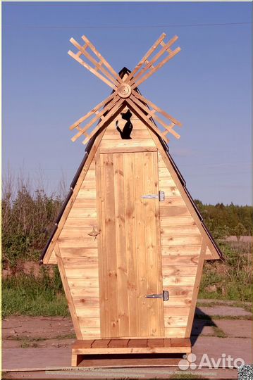 Дачный туалет с установкой