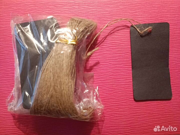 Крафтовые бирки, кнопки, этикет лента