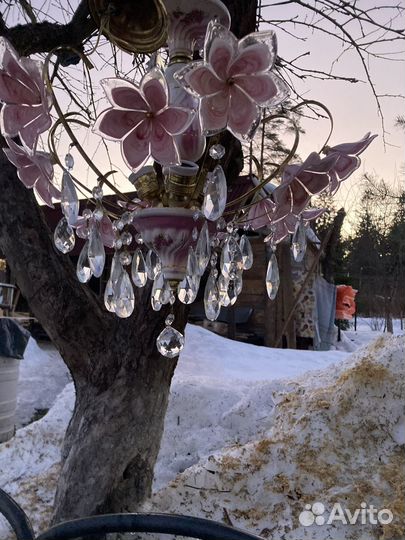 Люстра хрустальная винтаж