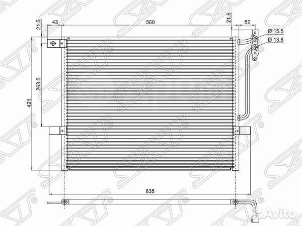 Бмв 3 Е46 радиатор кондиционера