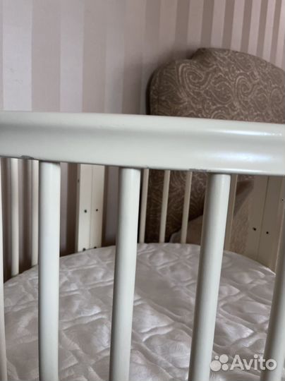 Детская кроватка с маятником трансформер