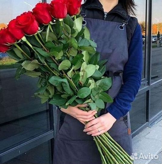 Высокие розы Доставка цветов