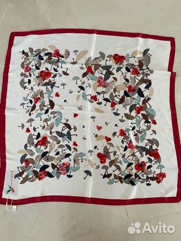 Шелковый платок с зонтиками Vilado. Италия