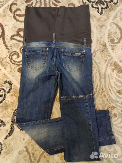 Джинсы, майка для беременных 42-44 размер