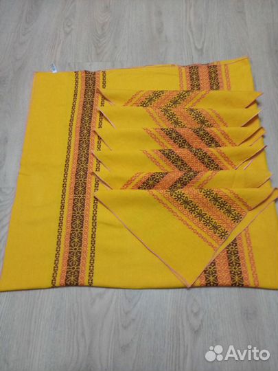 Скатерть и салфетки винтаж, 70е. Польша