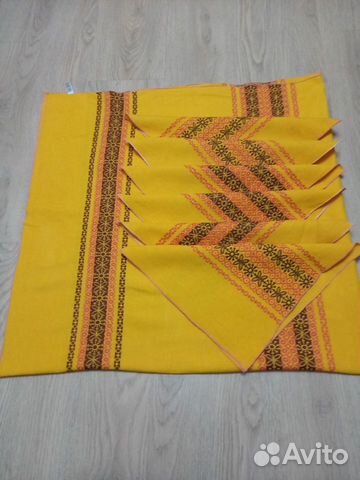 Скатерть и салфетки винтаж, 70е. Польша