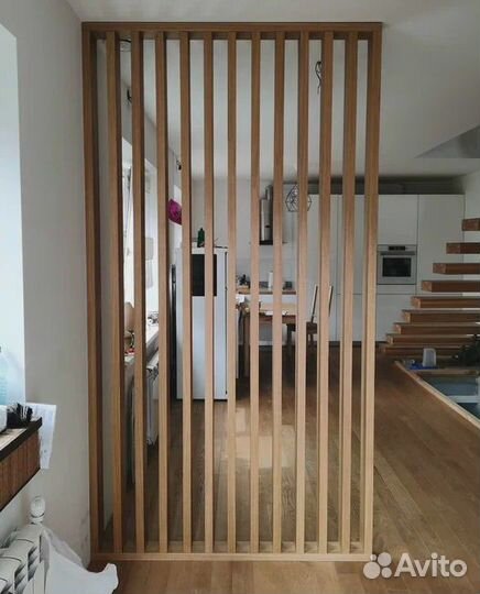 Декоративные реечные перегородки мдф