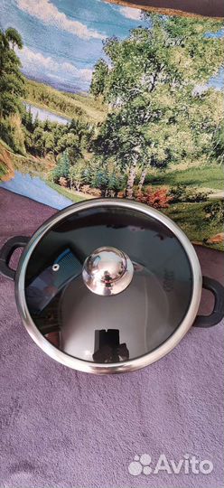 Кастрюля со стеклянной крышкой