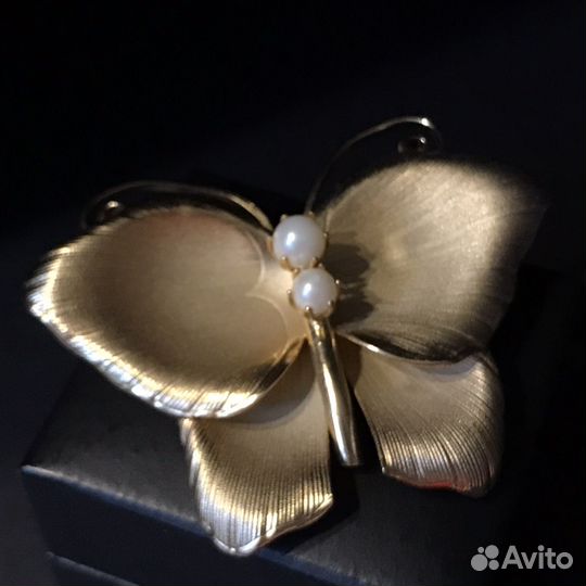 Винтажная брошь бабочка из США