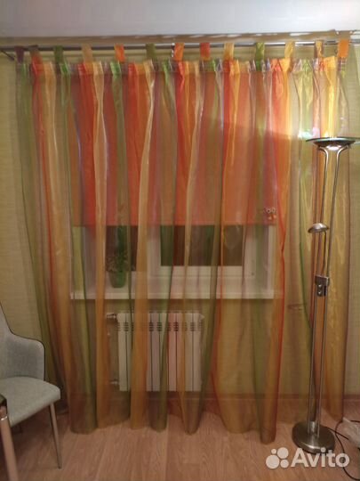 Штора органза, ширина 2,2 м высота 2,45 м