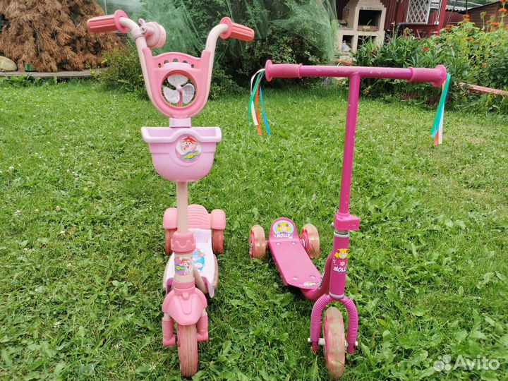 Самокат для девочки до 5 лет
