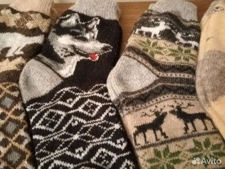 Шерстяные носки, мужские и женские,новые