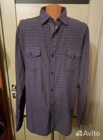 Сорочка мужская с длинным рукавом размер 48-50